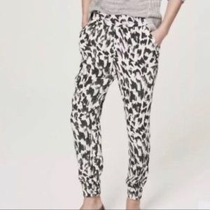 LOFT Animal Print Joggers